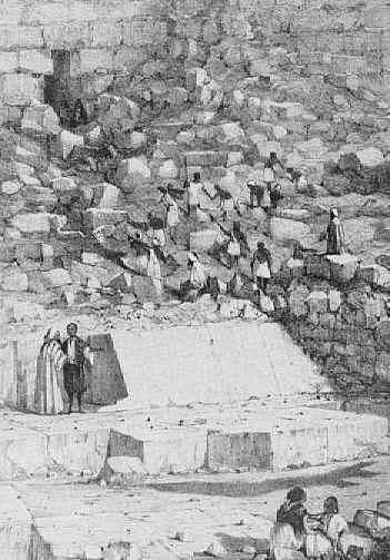 Discovery of the Casing Stones by Colonel Vyse