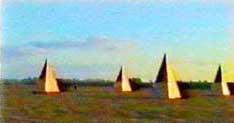 Pyramid complex near oil field