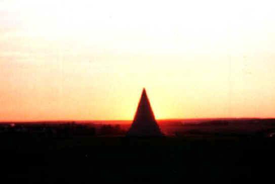 Sunset at the 44M pyramid