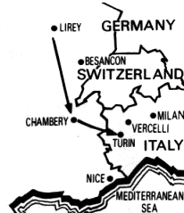 Map showing Shroud locations