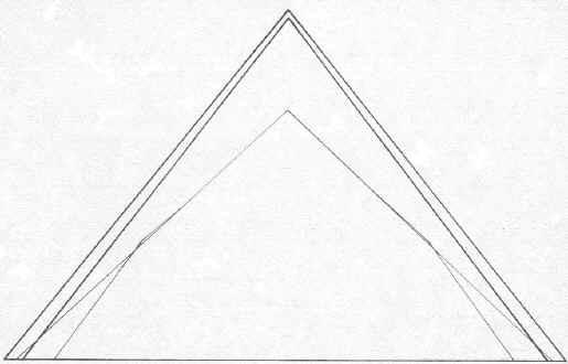 Outline of the Four Great Pyramids - As Built
