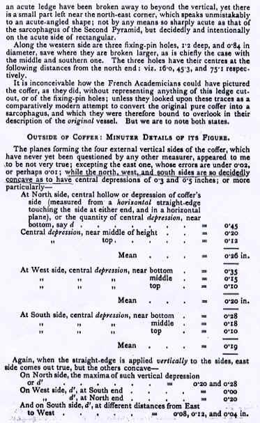 Exhibit 5 - Coffer measurements by Piazzi Smith