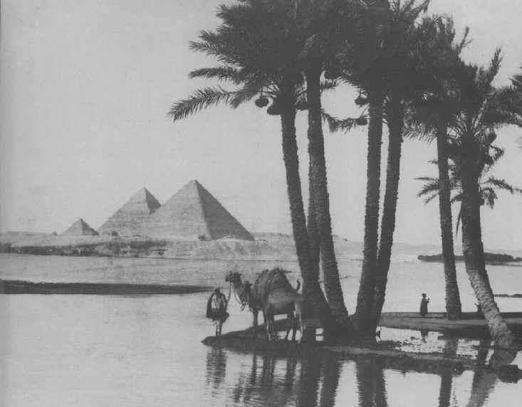 Distance view of the Pyramids