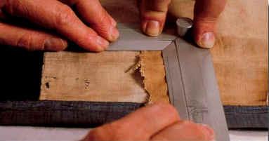 Removing a piece of the Shroud for C14 testing