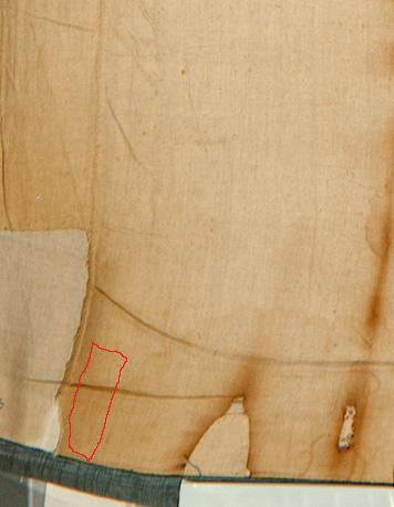C14 sample location circled in red